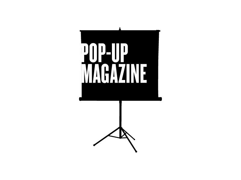 Logo of Pop-Up Magazine